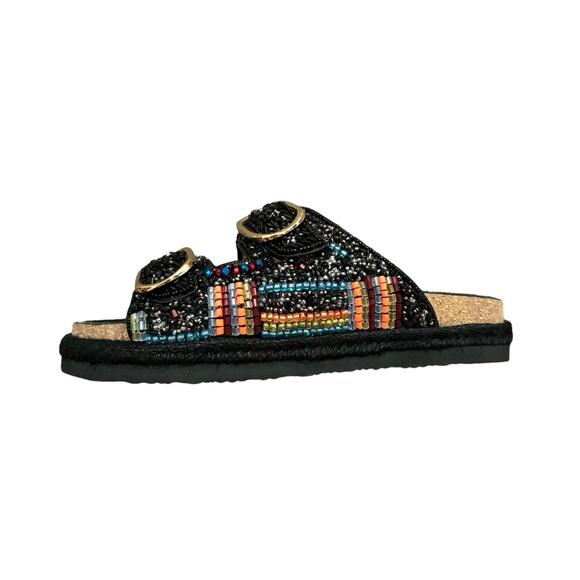 NWT House Of Harlow beaded slides - Picture 3 of 5